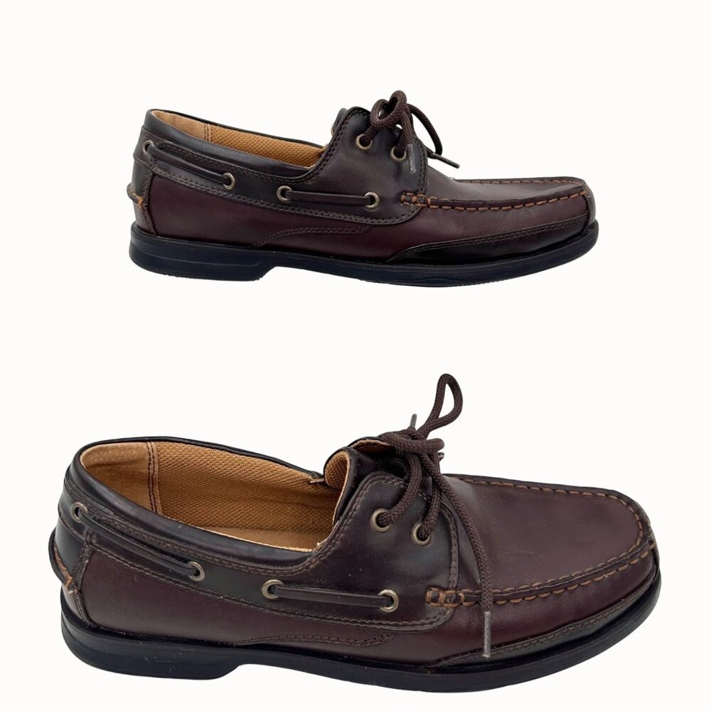 Dexter Mens Brown Leather Boat Shoes Size 7.5